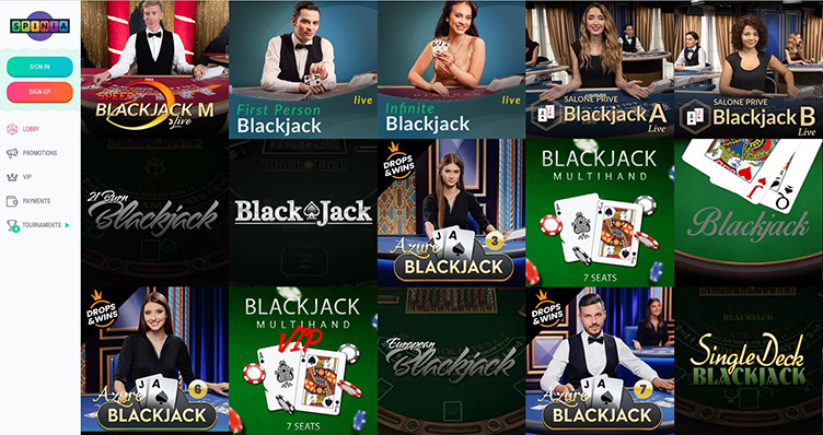 Kasino online Suriname blackjack Spinia Casino