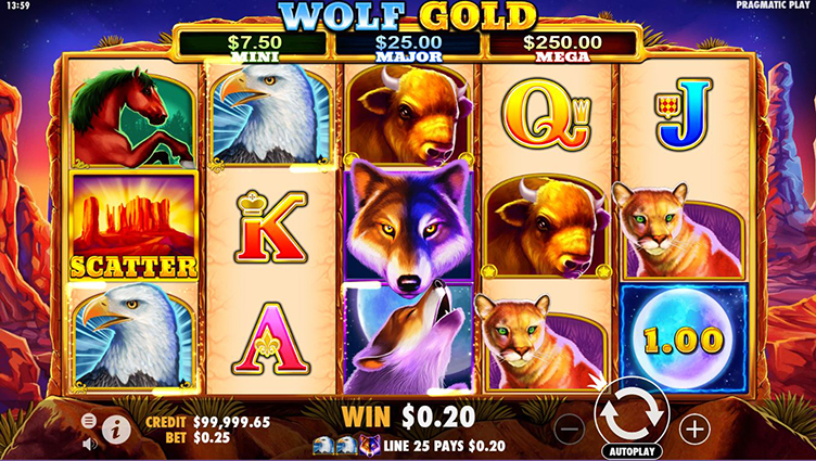 Wolf Gold videoslot