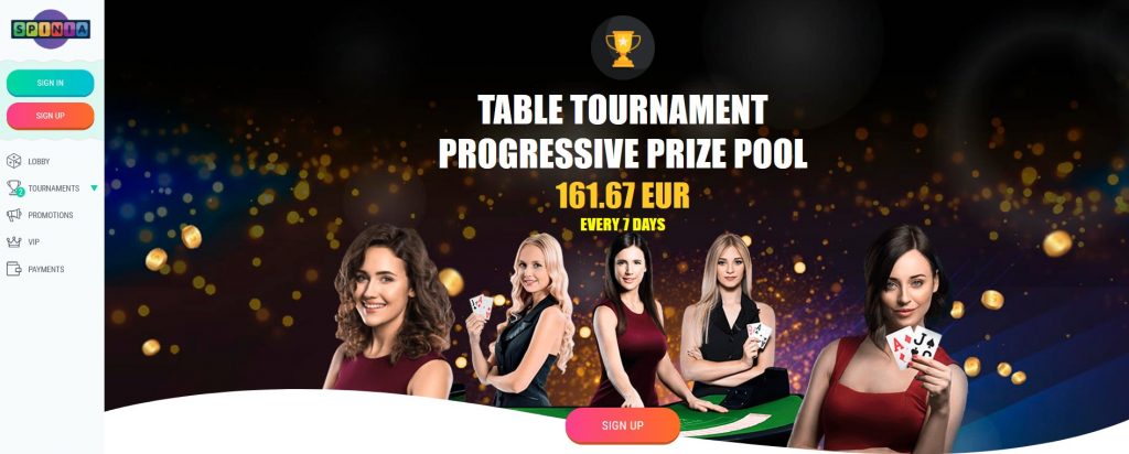 Toernooien Spinia Casino